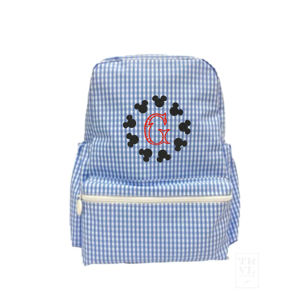 Blue Gingham Backpack