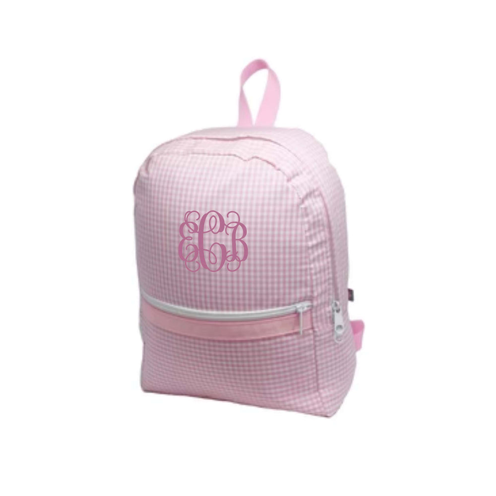 Pink Gingham Backpack