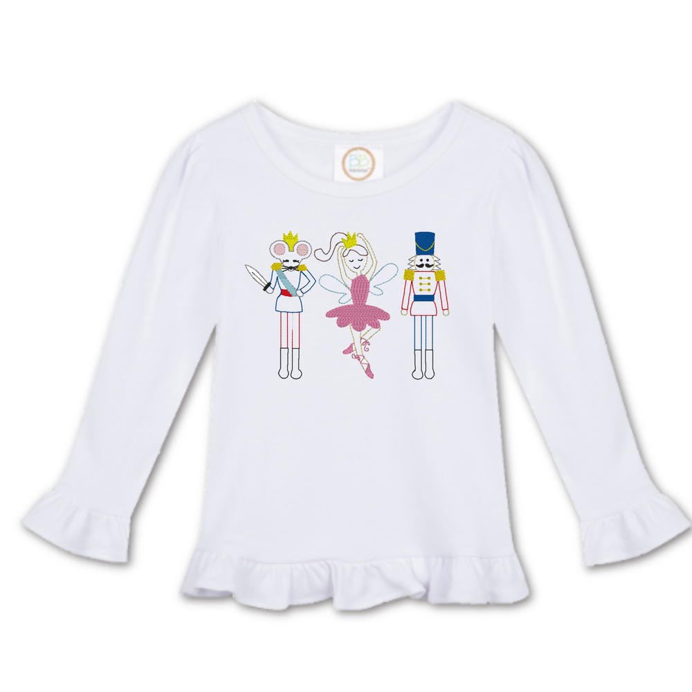 Embroidered Nutcracker Christmas Shirt