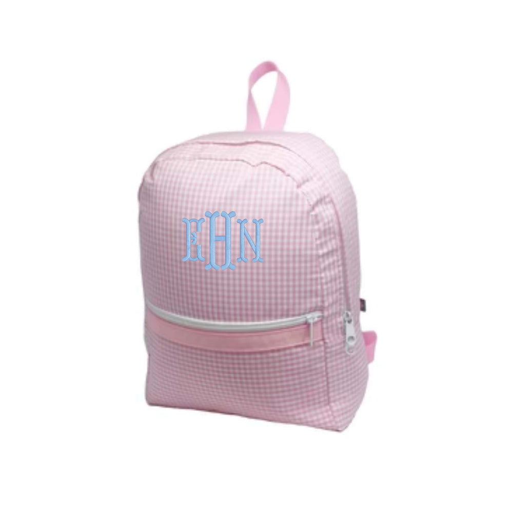 Pink Gingham Backpack