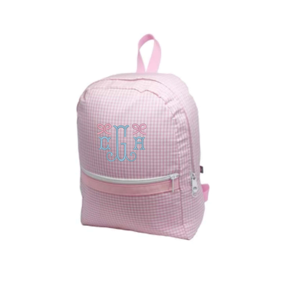 Pink Gingham Backpack