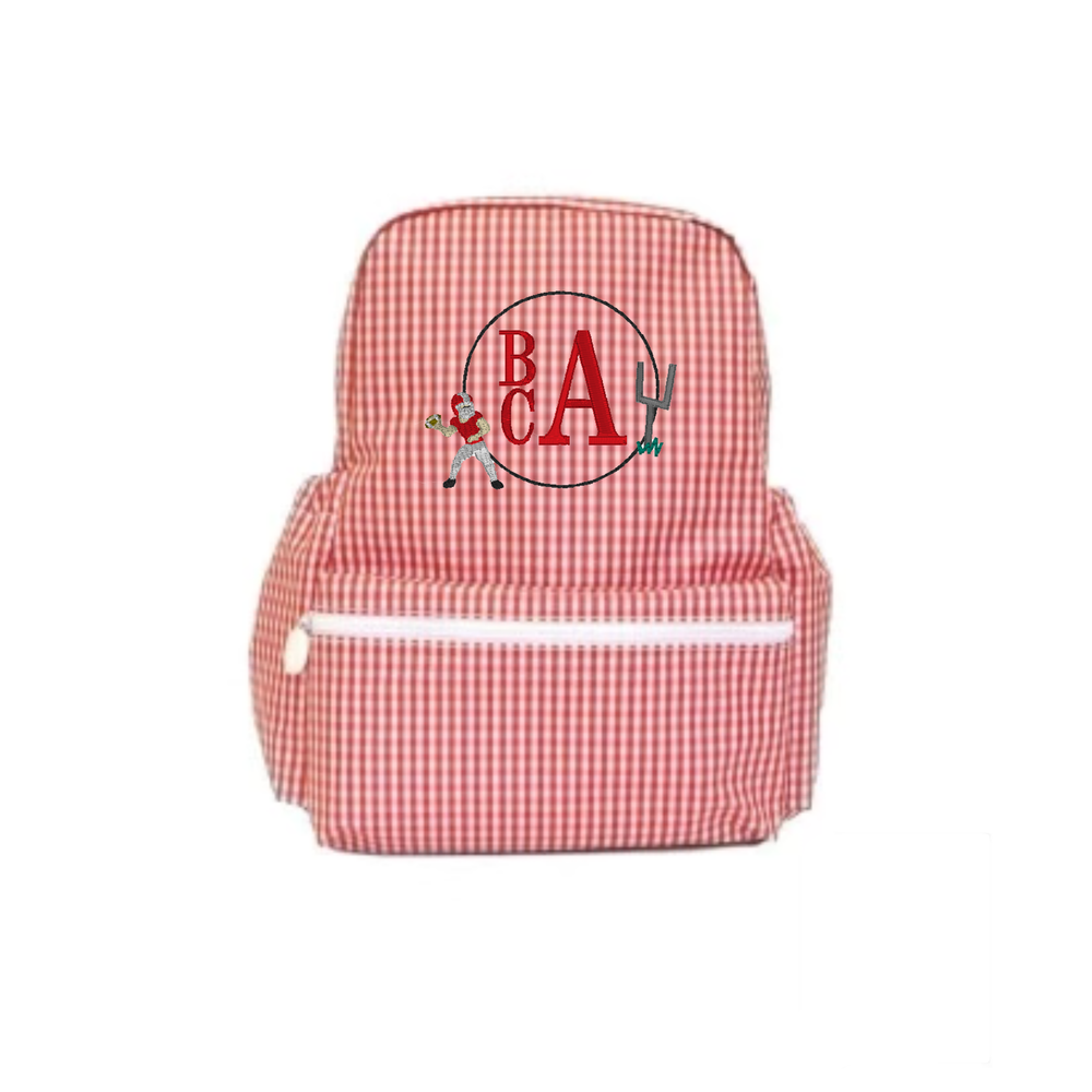 Red Gingham Backpack