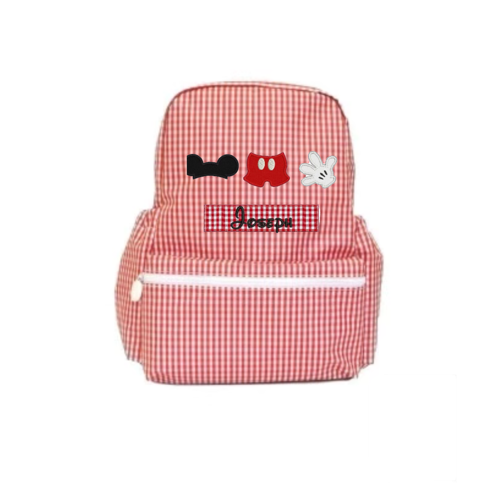 Red Gingham Backpack