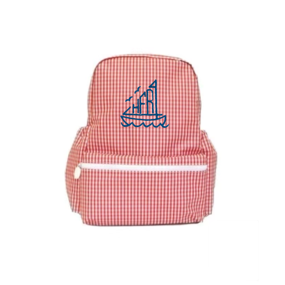 Red Gingham Backpack